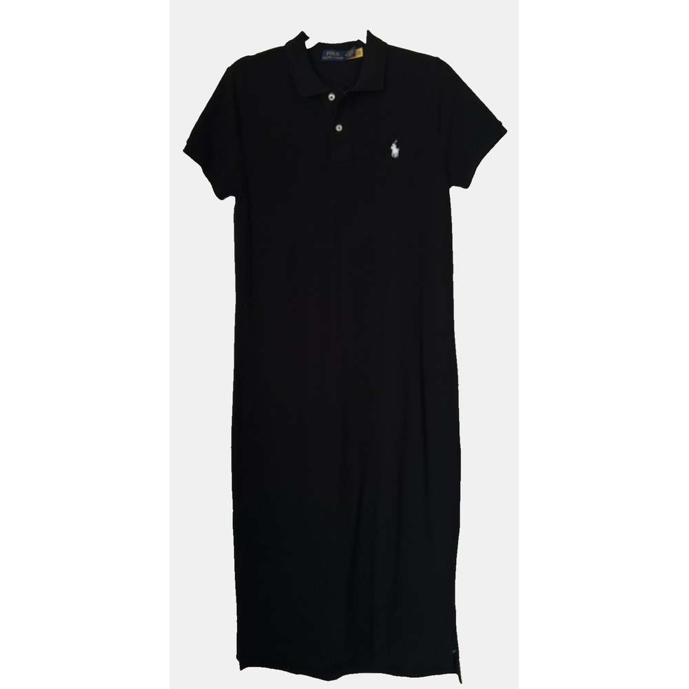 Polo Ralph Lauren Iconic Long Pique' Dress Closet Staple Minamalist Size M